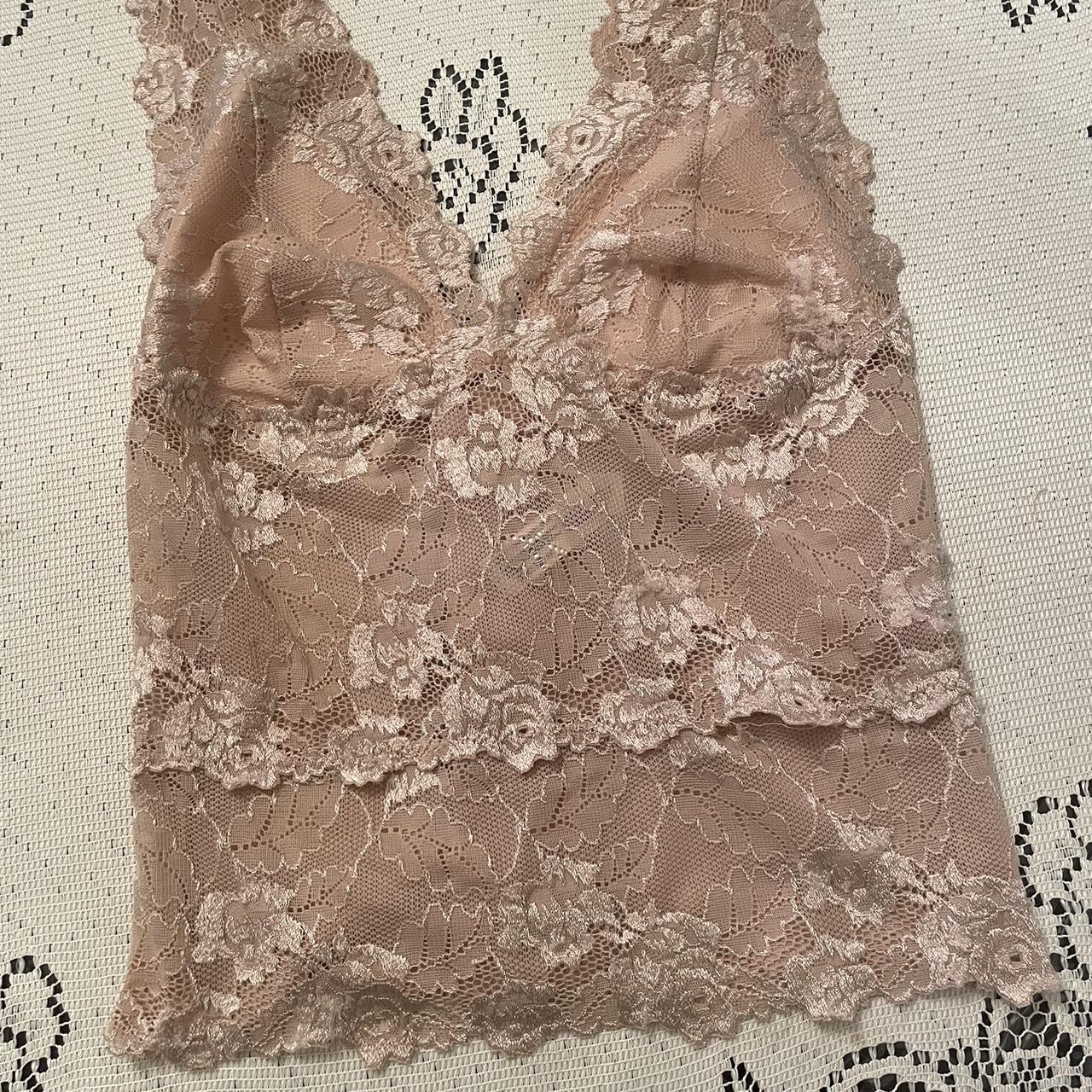 Pink lace top lingerie. From bebe - Depop