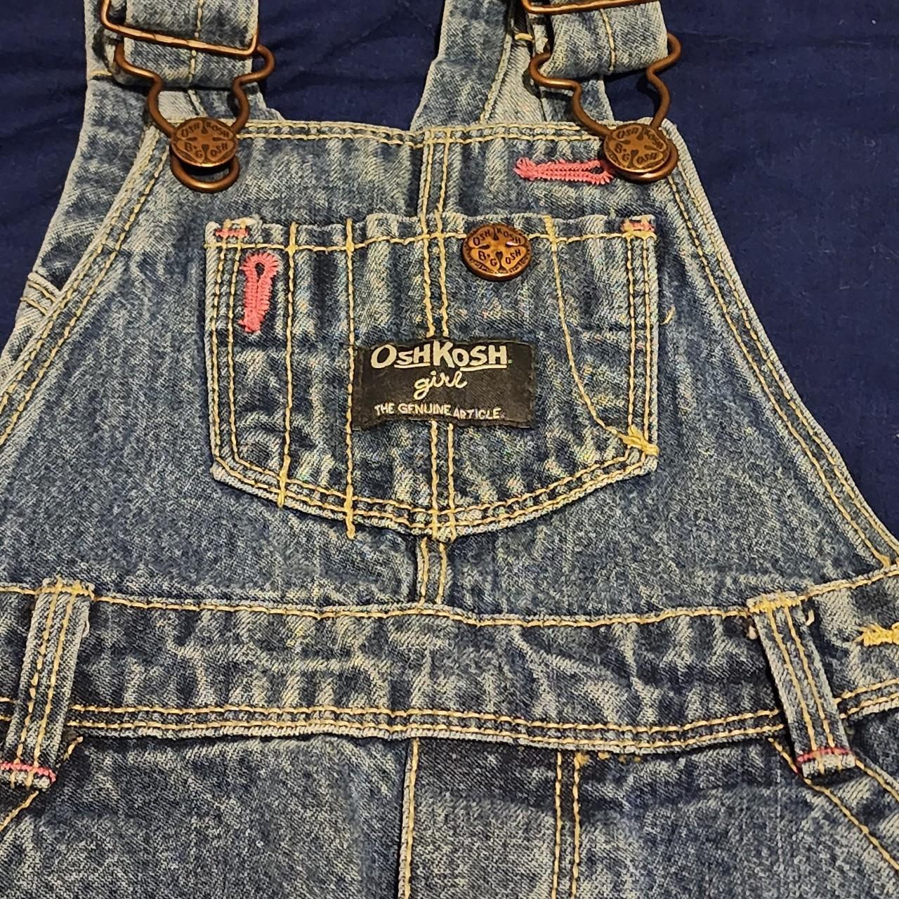 OshKosh B'gosh Blue And Pink Dungarees-overalls | Depop