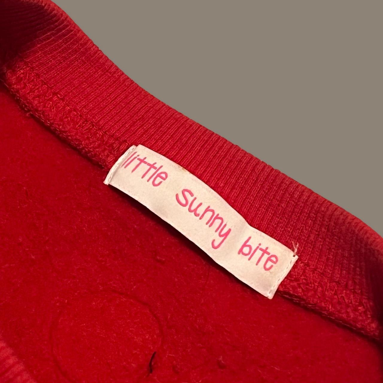 Little Sunny Bite Women's Red and White Sweatshirt (3)