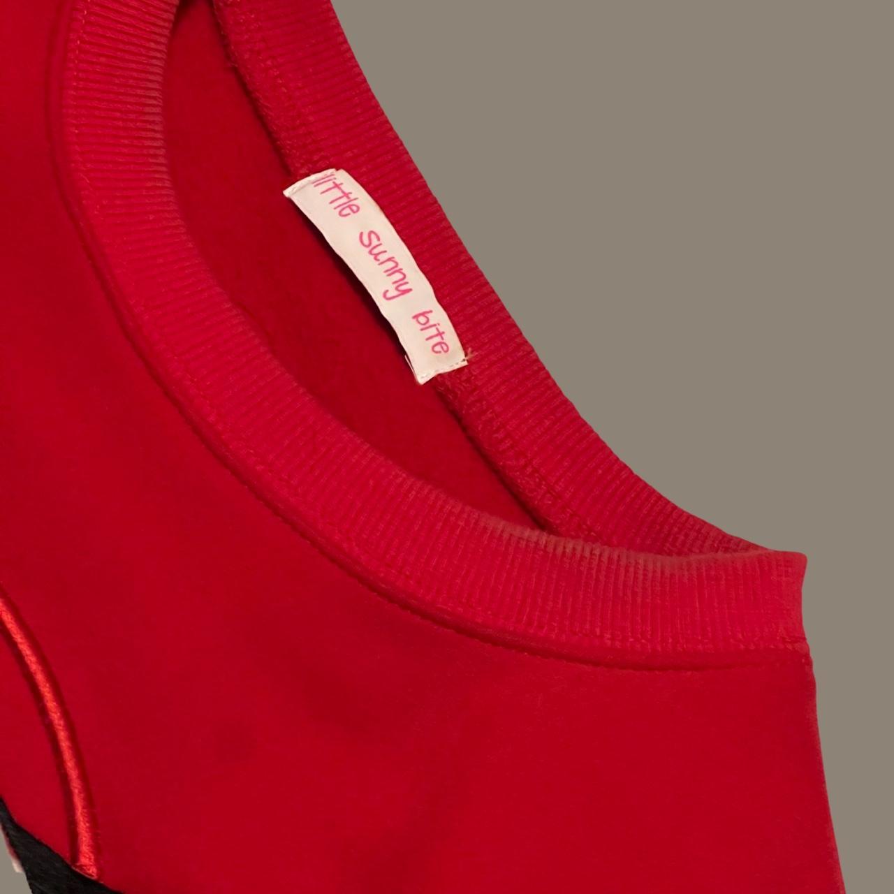 Little Sunny Bite Women's Red and White Sweatshirt (8)