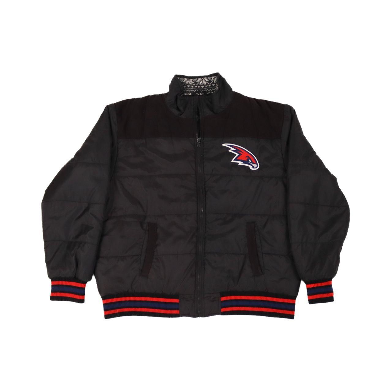 Atlanta Hawks Men’s Black Jacket 2008 Logo Full Zip... - Depop