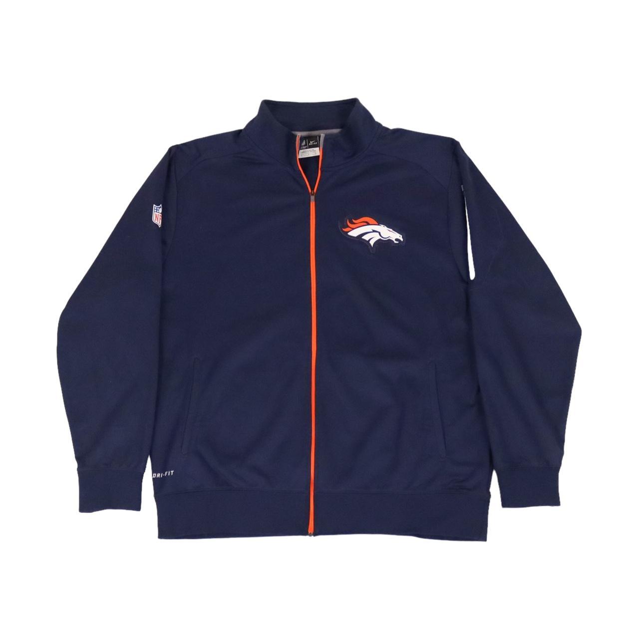 Nike NFL Denver Broncos Orange Full Zip Track Jacket - Depop