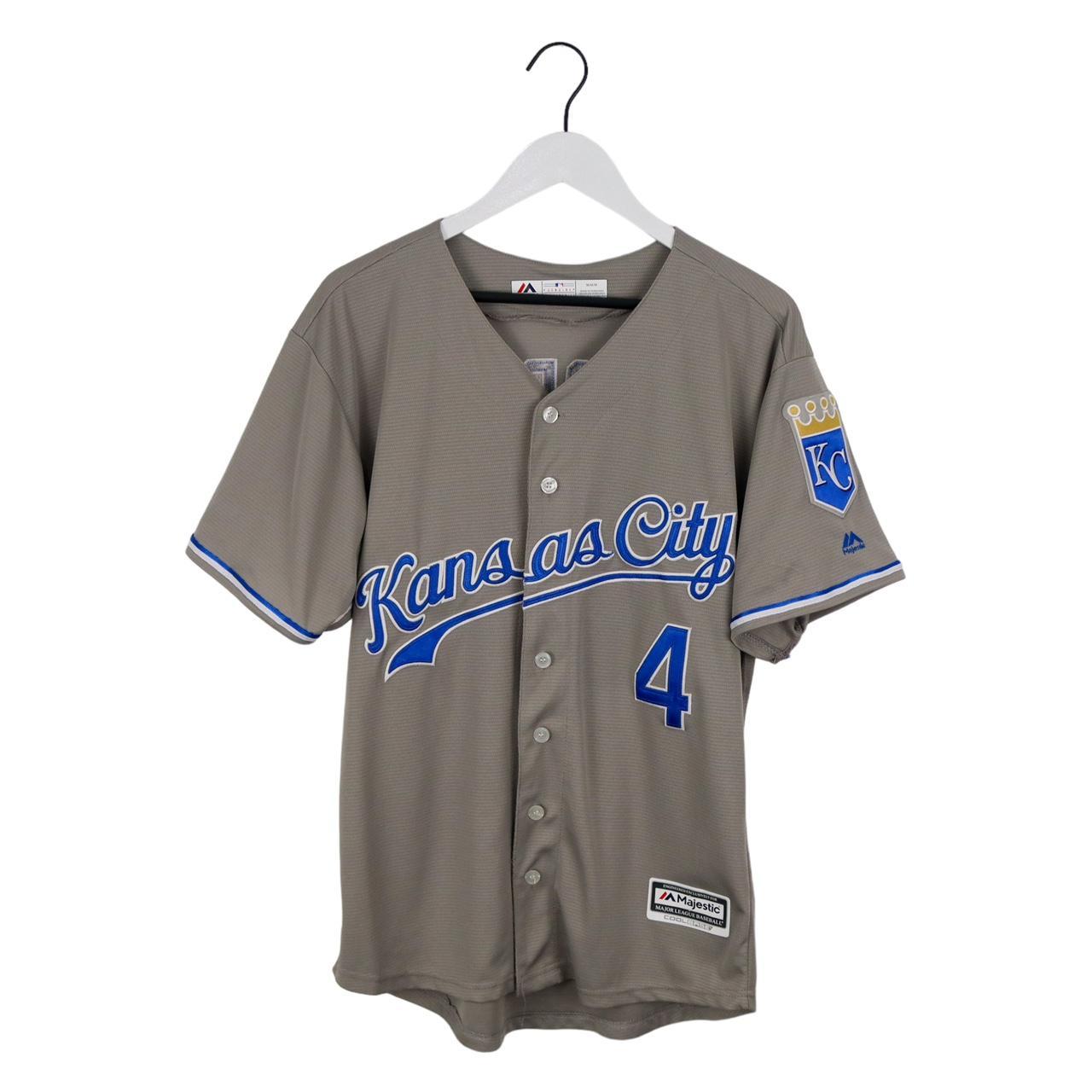 Kansas City Royals Shirt Mens Medium Blue Short Sleeve Baseball