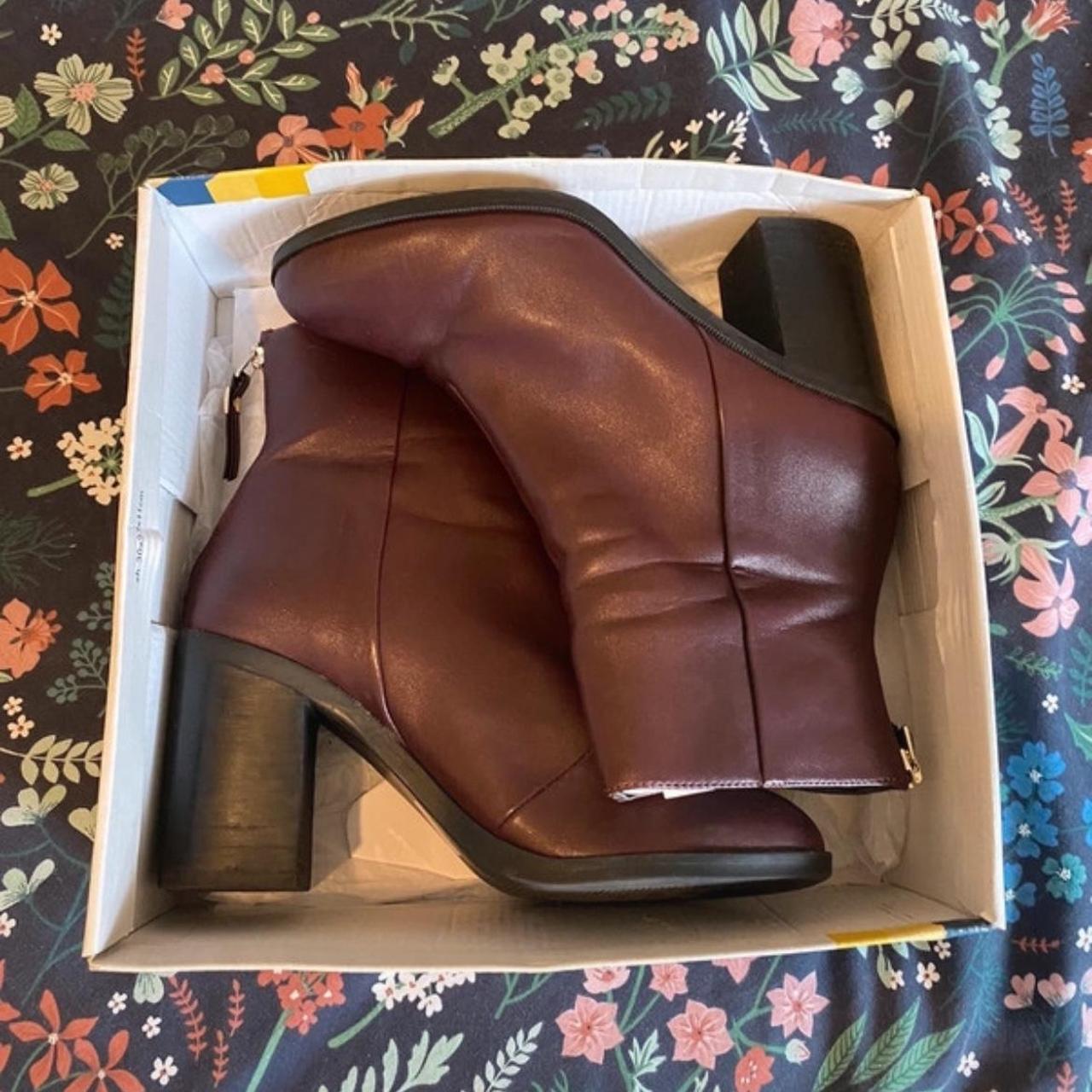 Office burgundy ankle boots online