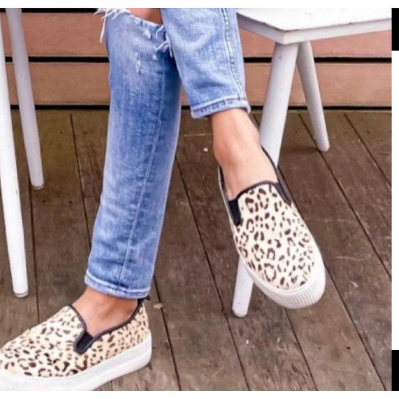 Halogen baylee platform cheap slip on sneaker leopard