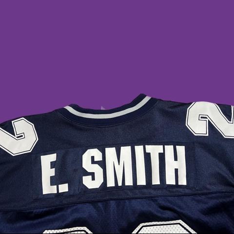 Reebok Emmitt Smith #22 XL On Field White Jersey - Depop