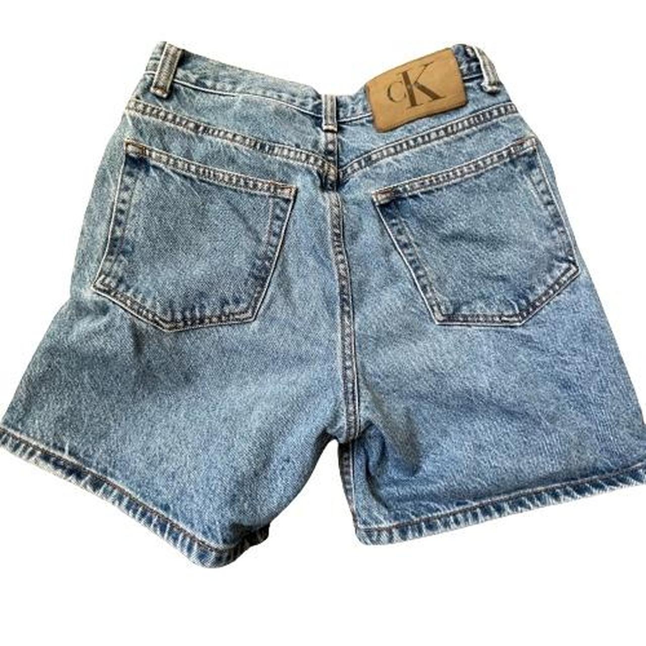 Vintage 90s Calvin Klein denim shorts. These 1990s... - Depop