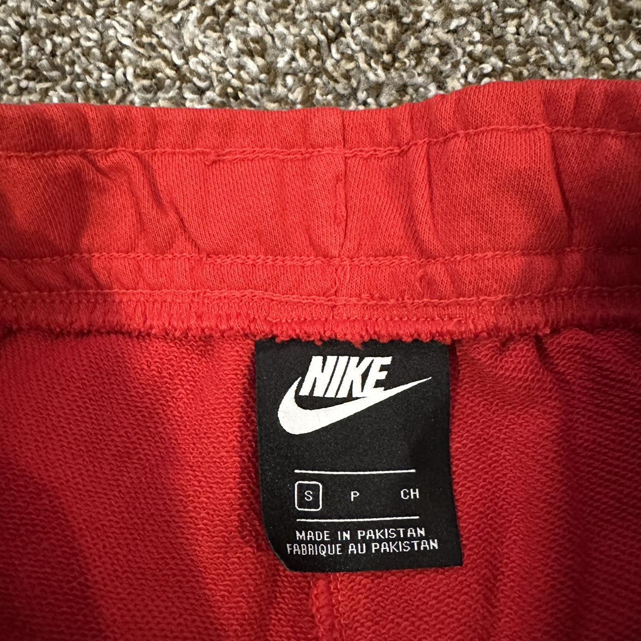 womens nike red shorts