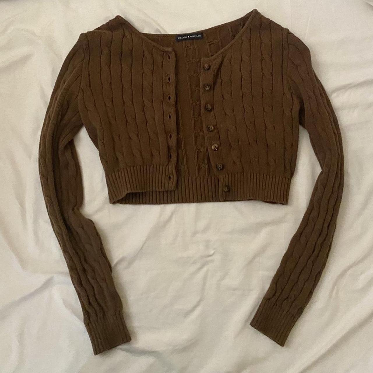 Brandy Melville Women's Brown Jumper Depop