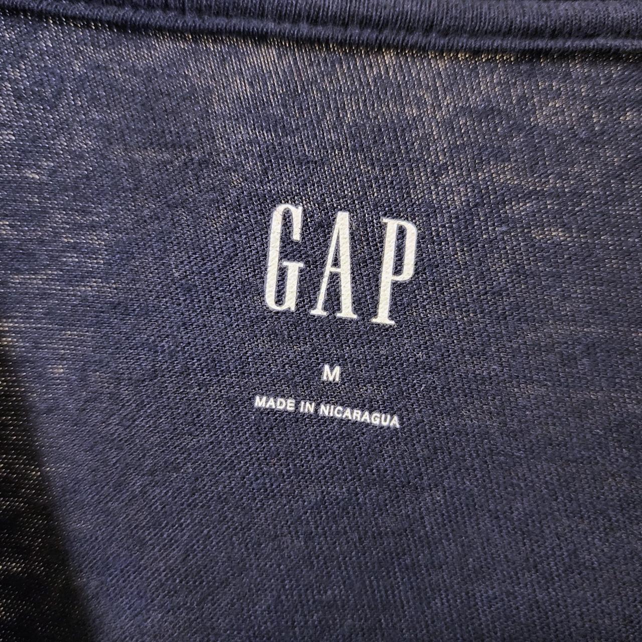 Gap Womens Navy T Shirt Depop