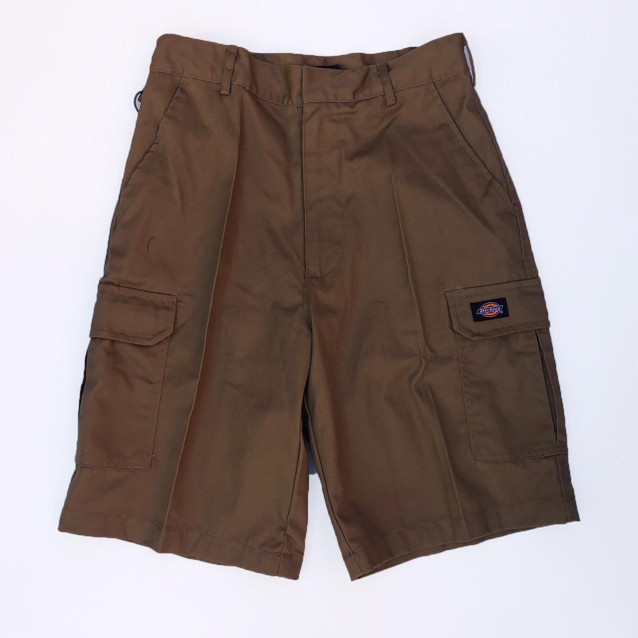 Dickies Men's Khaki and Gold Shorts Depop