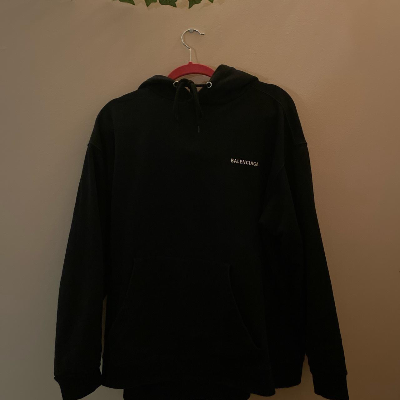 Balenciaga hoodie black on sale price