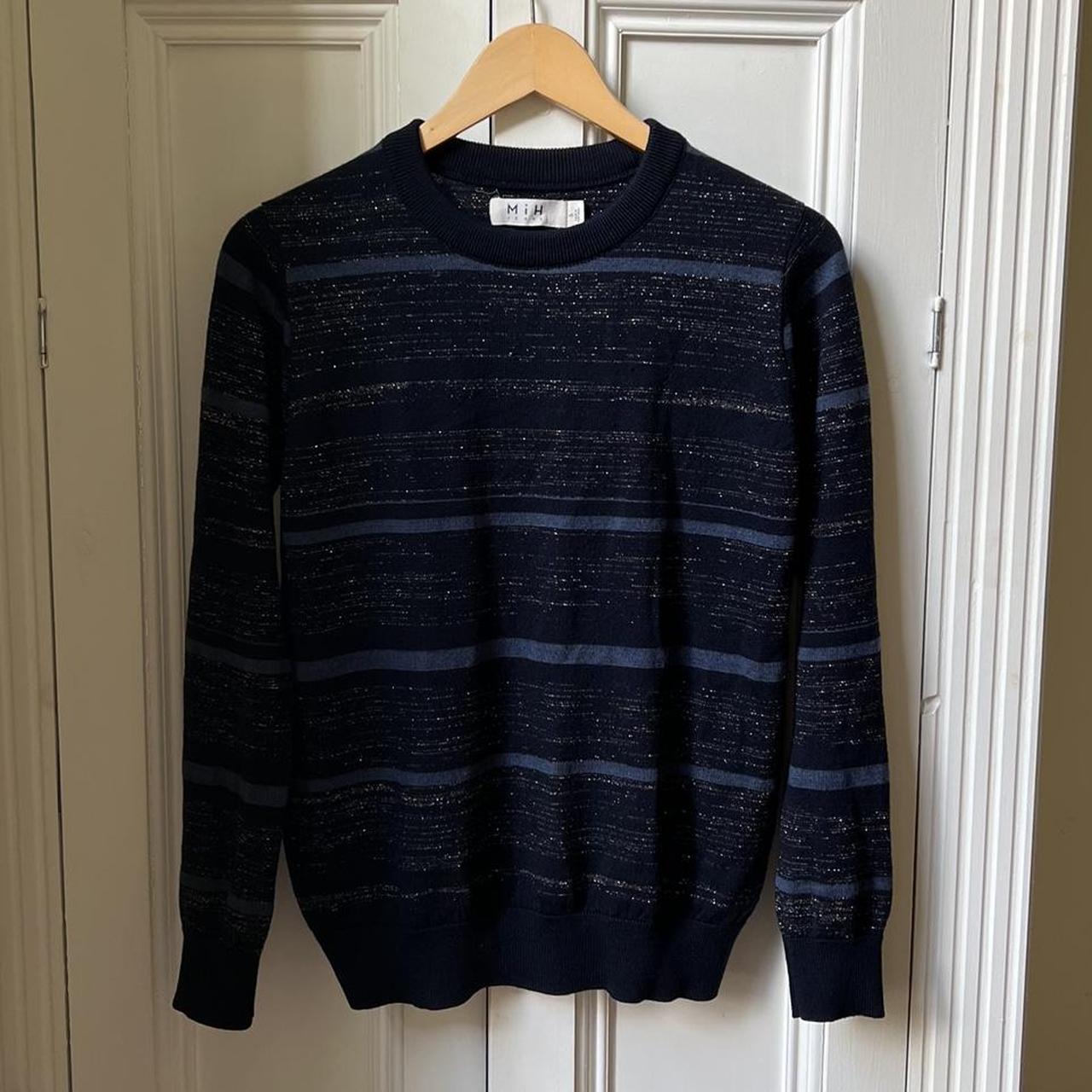 MiH Women's Navy and Blue Jumper | Depop