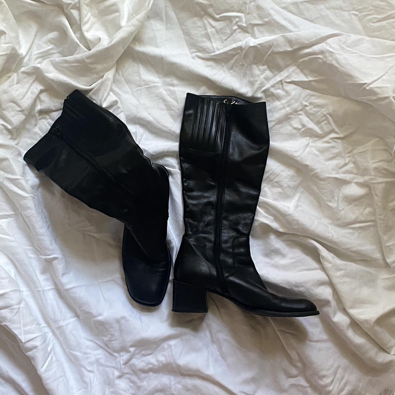 Genuine Leather 90s Mid Calf Boots Depop   P0 