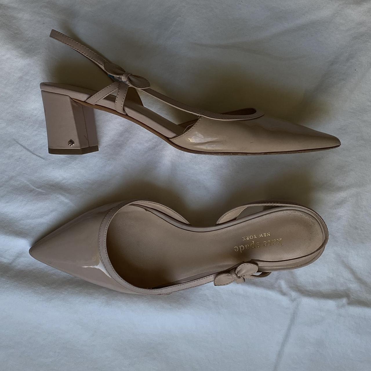 kate spade nude pumps