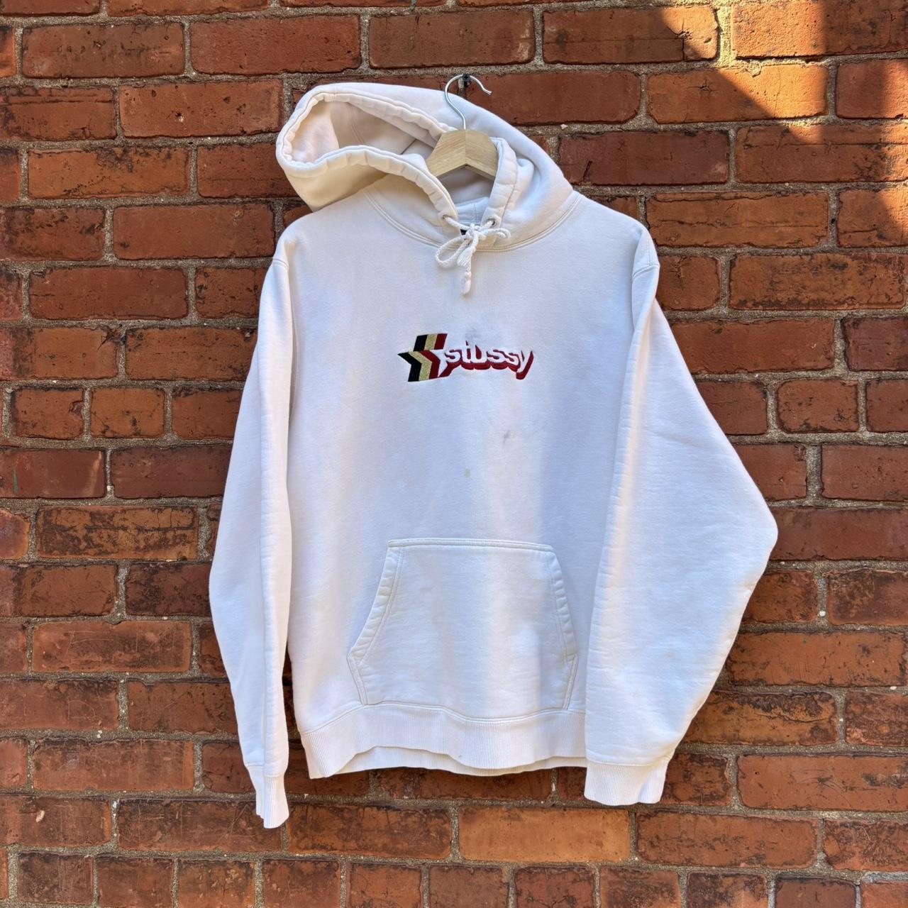 トップス archive OLD STUSSY sunfaded hoodie y2k Vintage Handmade 00s Gray Stussy Sunfade Hoodie Rare Man