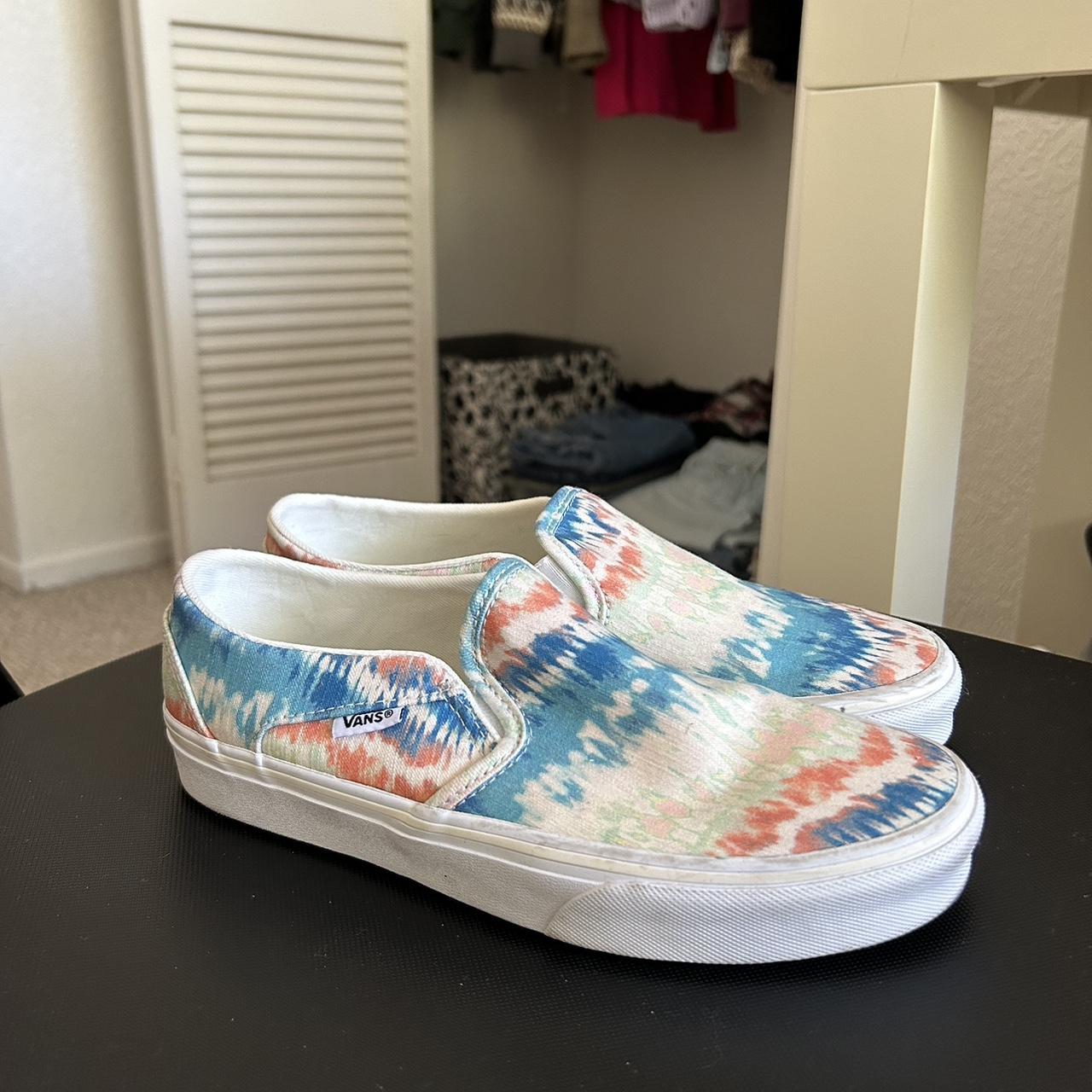 Vans tie dye outlet slip ons