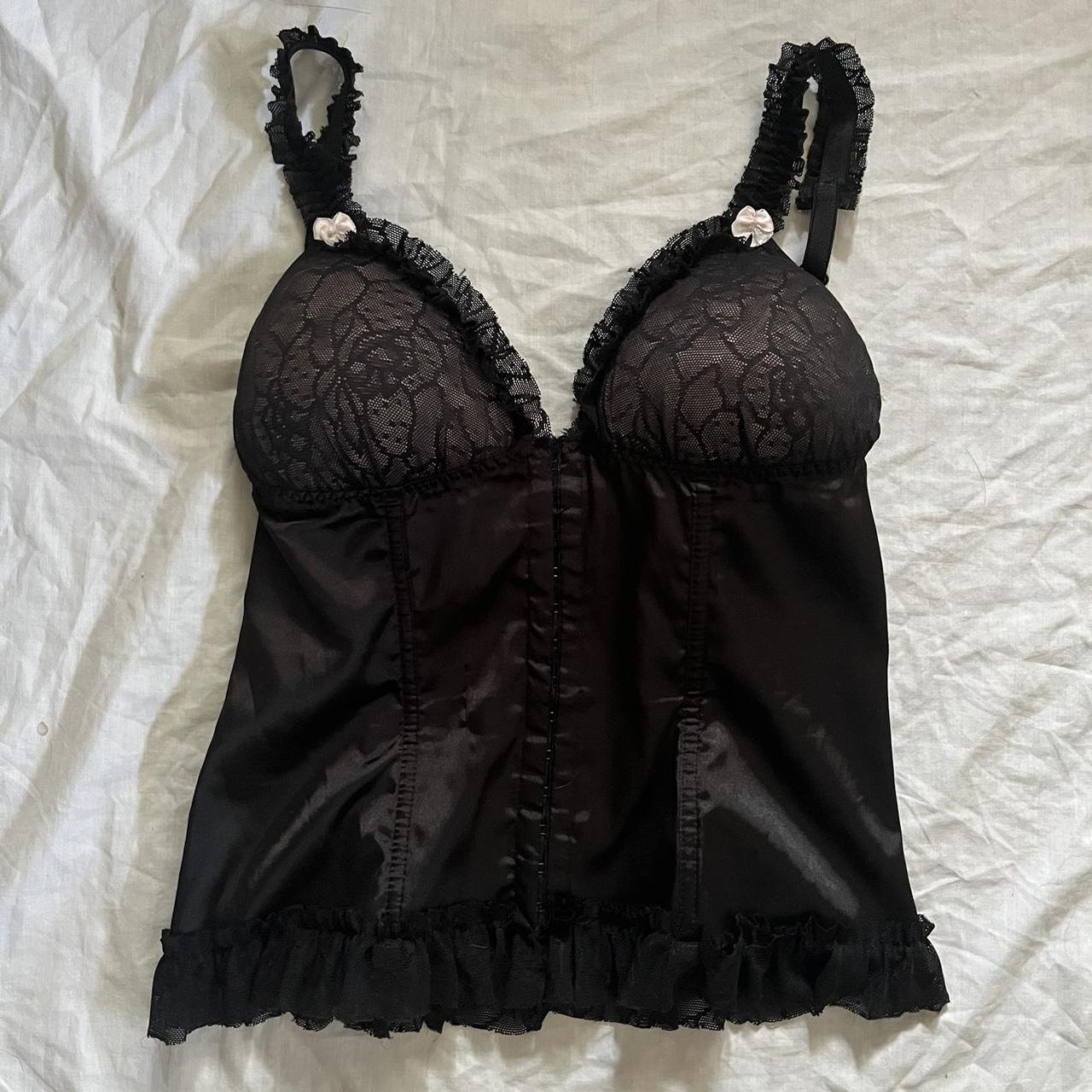 The Escanté Collection gothic Y2K black corset... Depop