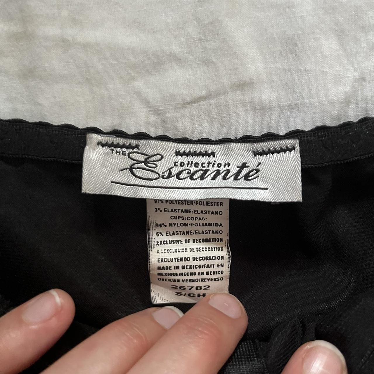 The Escanté Collection gothic Y2K black corset... Depop