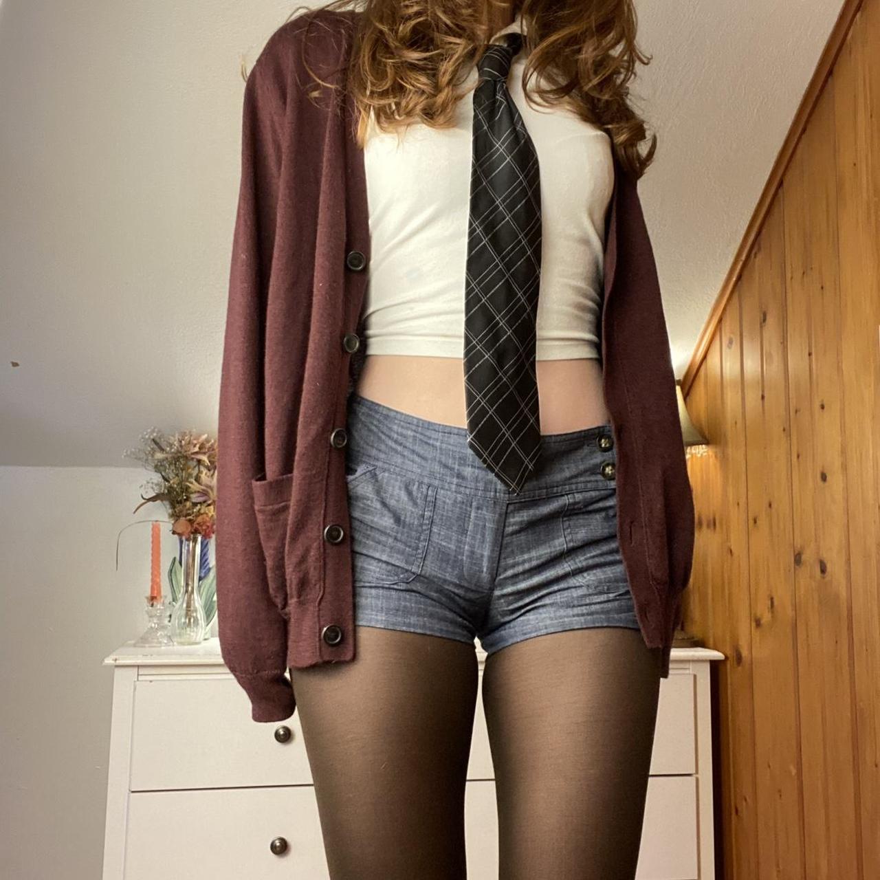 Vintage Burgundy Cardigan longsleeve burgundy... - Depop