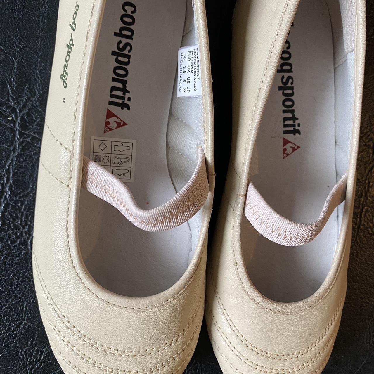 Le Coq Sportif Twist shoes Cream sporty ballerina. Depop