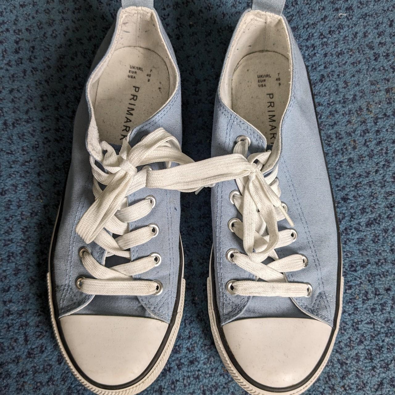 Size 7 light blue canvas shoes Primark brand. Only