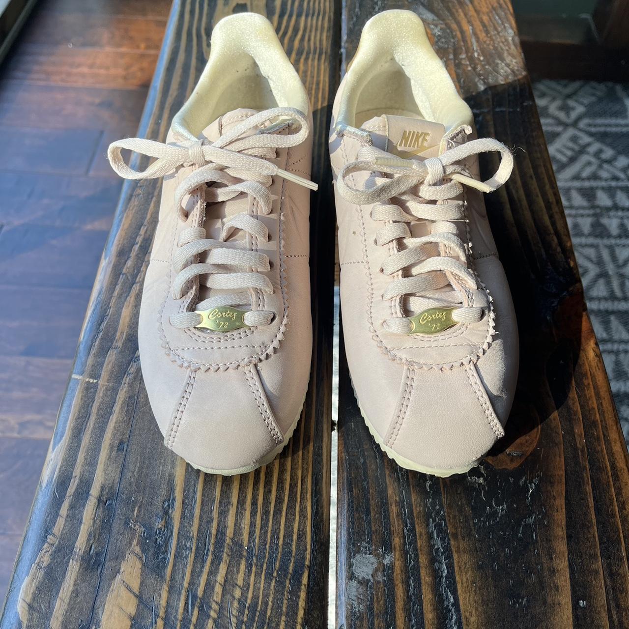 nike cortez pink gold