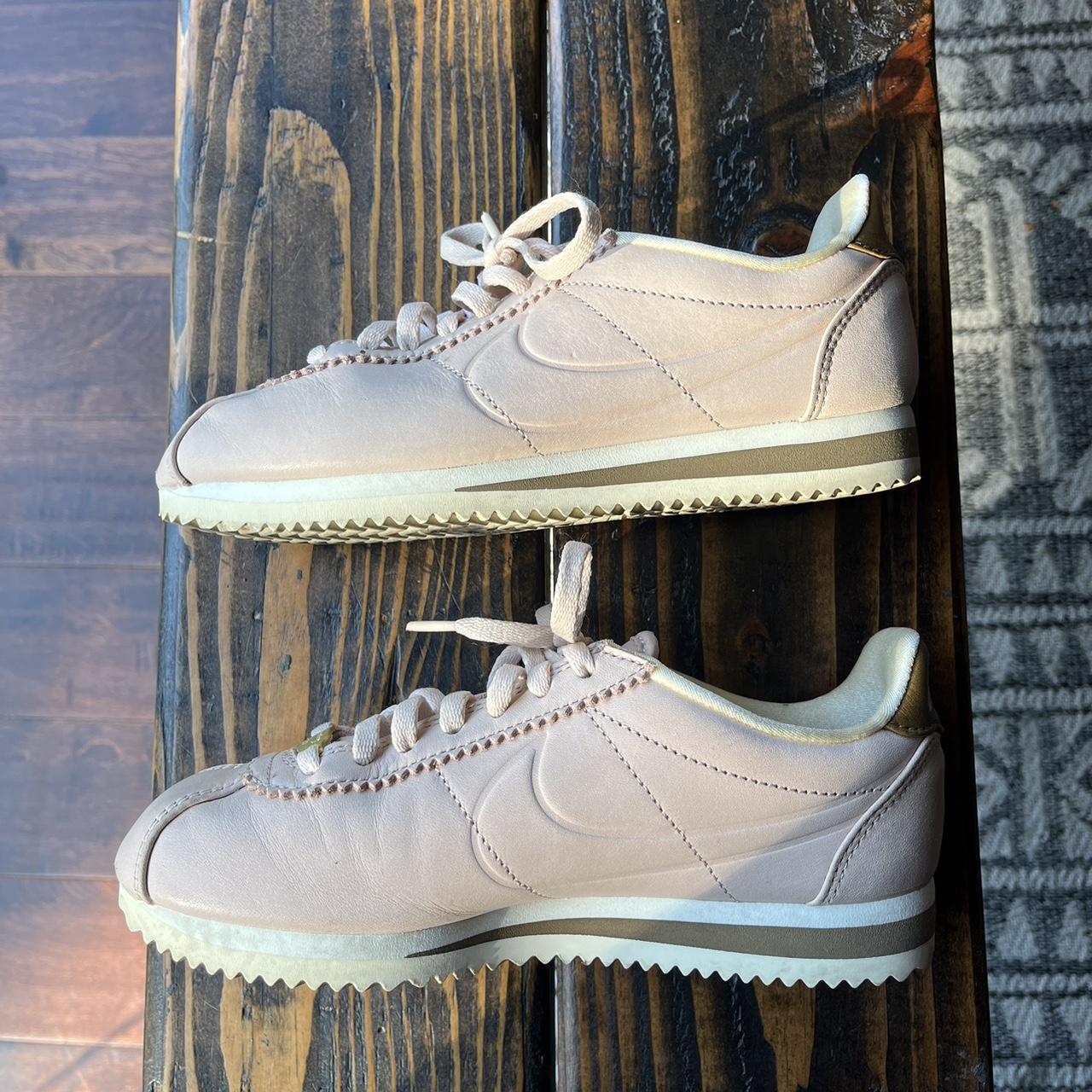 nike cortez pink and gold