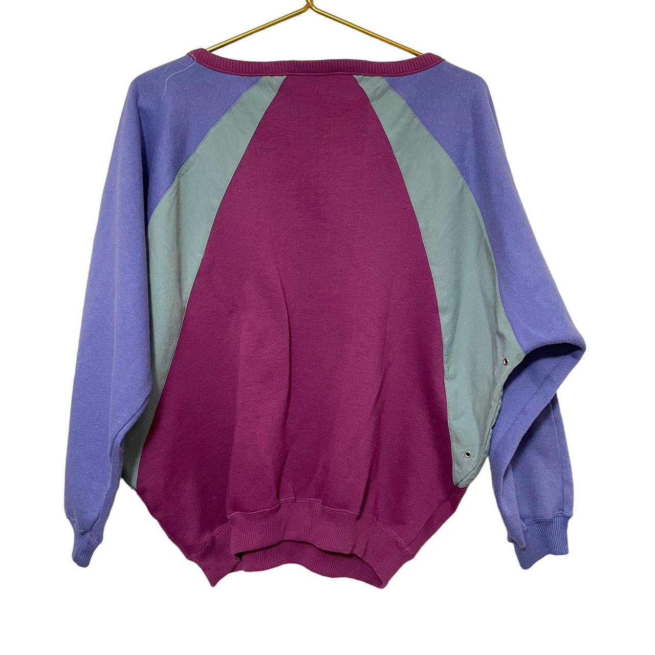 Breakaway Women's Purple and Green Sweatshirt (2)