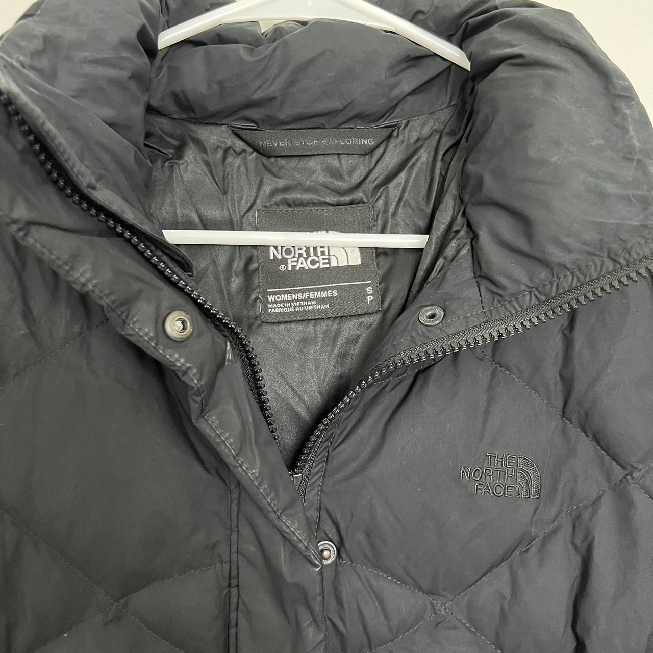 The North Face feather down puffer Knee length Size... Depop