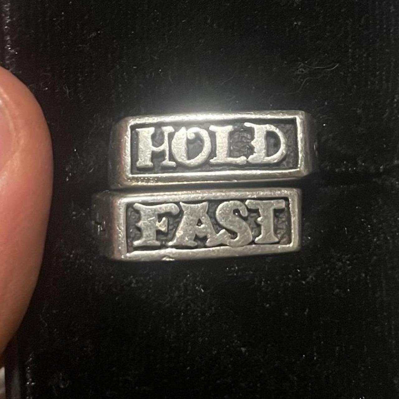 Hold fast clocks and colours sterling silver ring... Depop