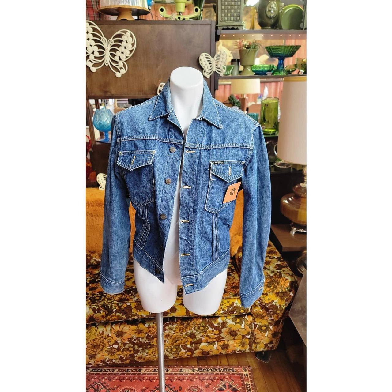 M vintage denim jacket by Burlington 1980s 38