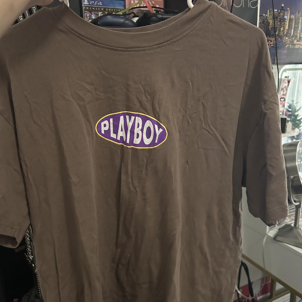 Size Medium pastel playboy graphic tee from pacsun. - Depop