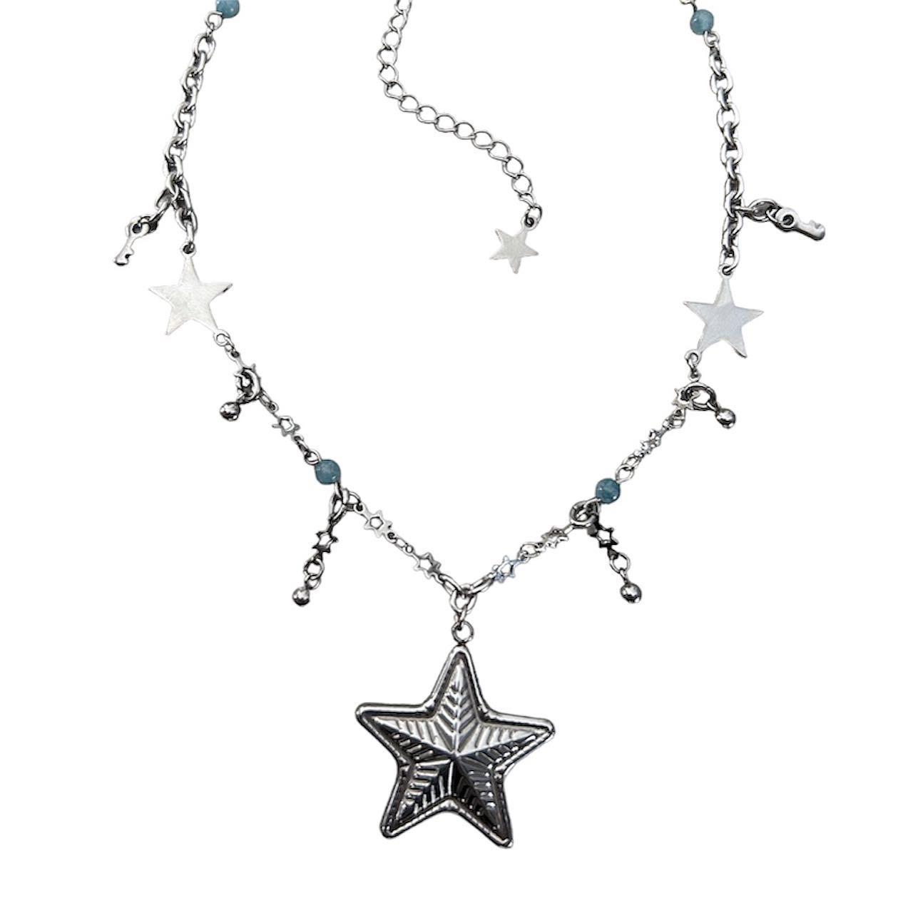 Fully stainless steel chunky star pendant necklace... Depop