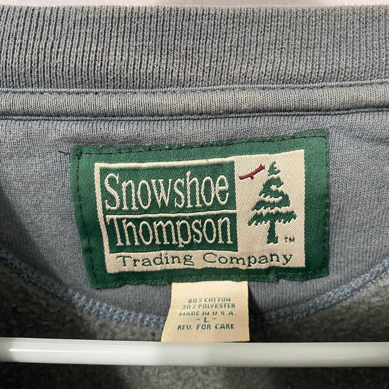 Vintage snowshoe Thompson fly fishing crewneck... Depop