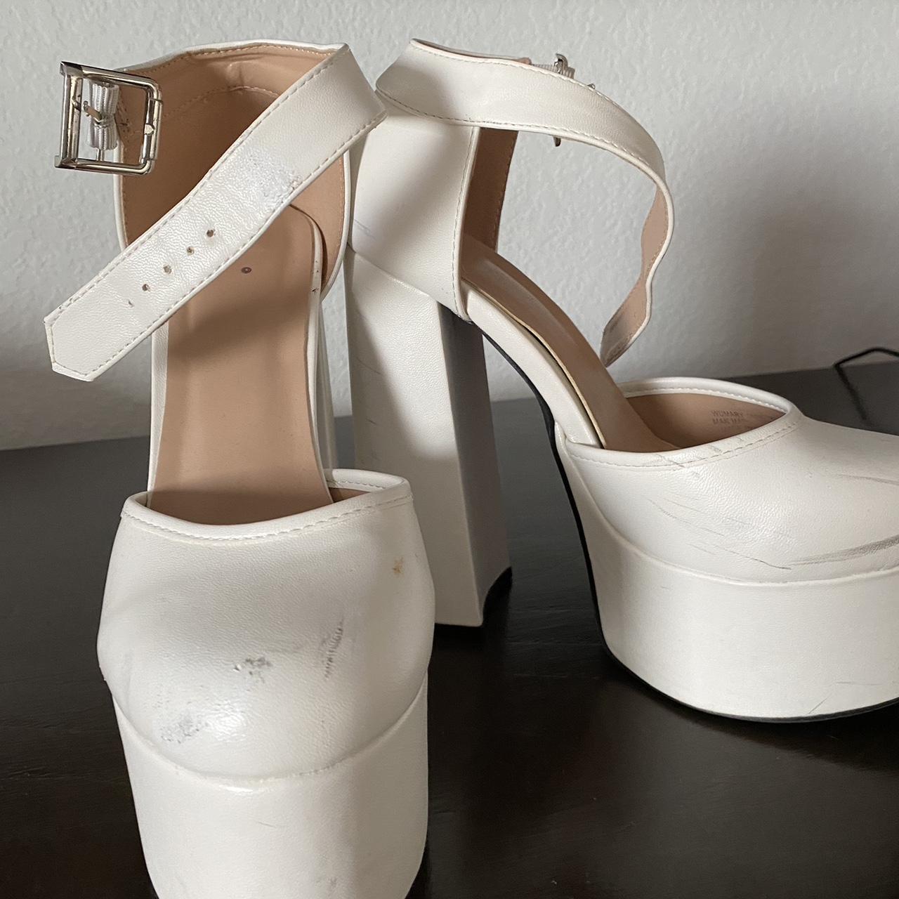 Dolls Kill Women's White Footwear Depop