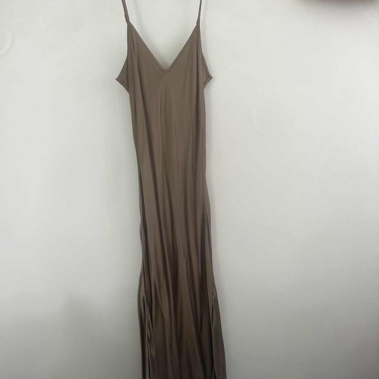Silk laundry slip dress Depop