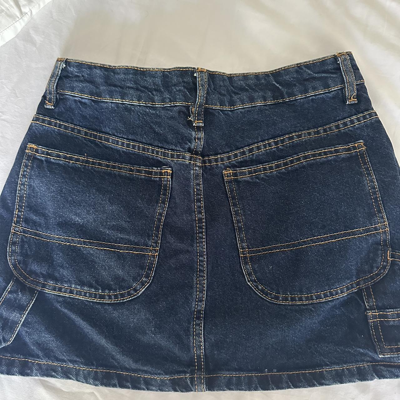 Cotton on denim skirt back has such a cool design... Depop