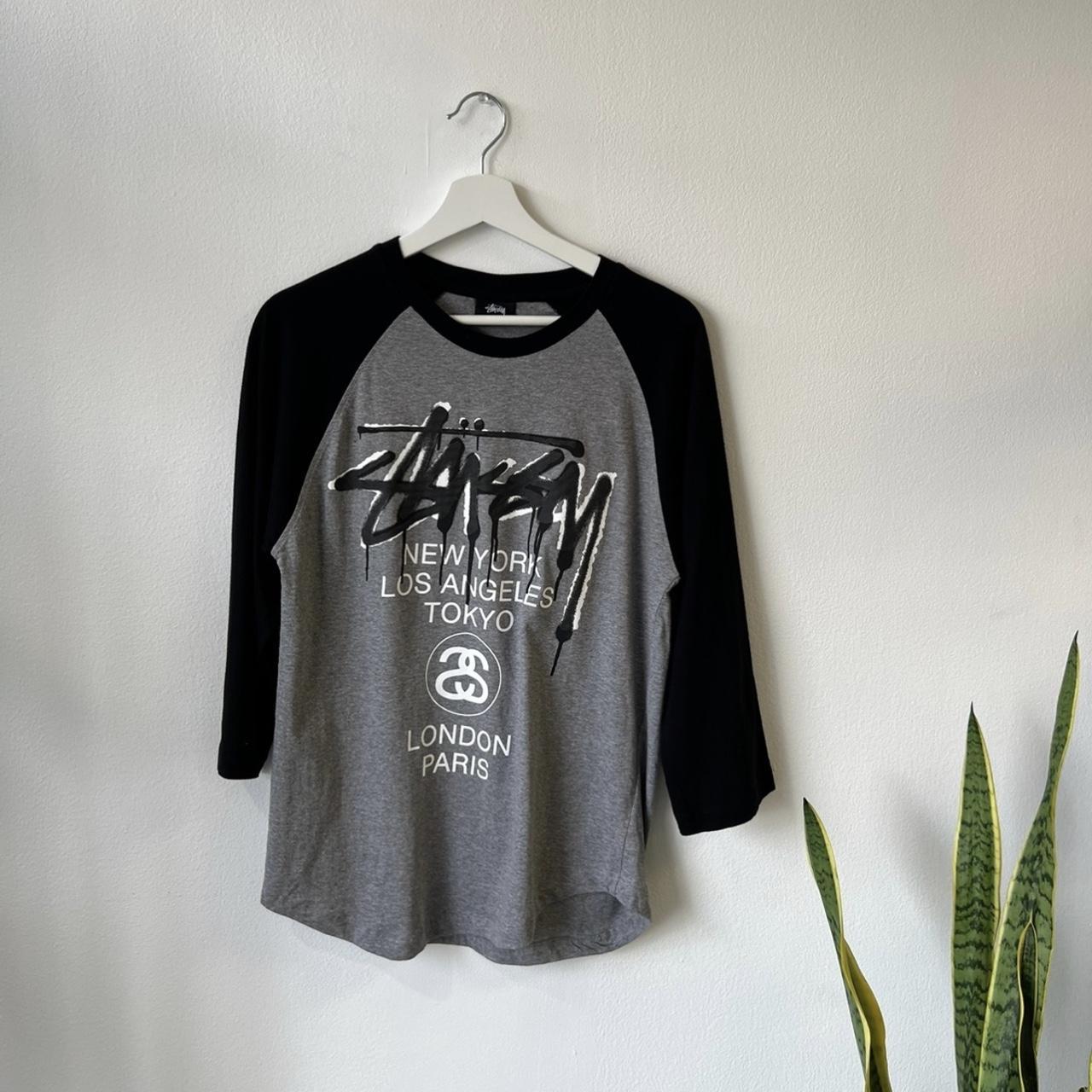 Stussy S Baseball Jersey Tee in Black for Men