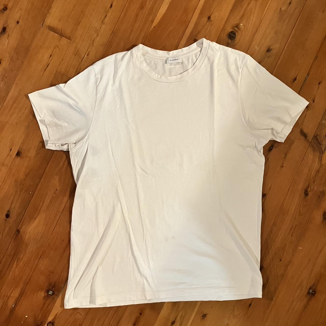 Jil Sander mens t-shirt. Nice clean off white with... - Depop
