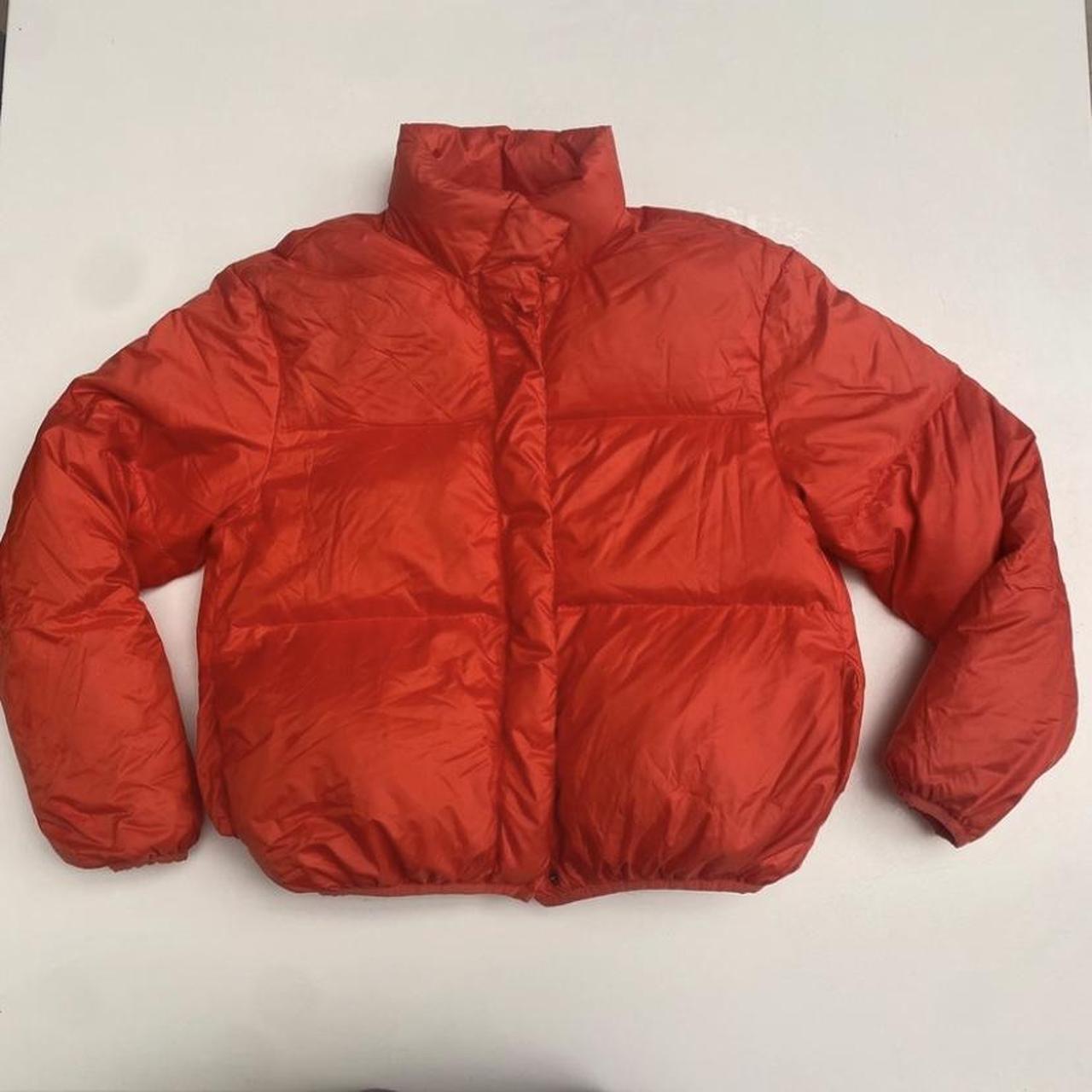 & other stories orange puffer coat. UK size 10. A... Depop