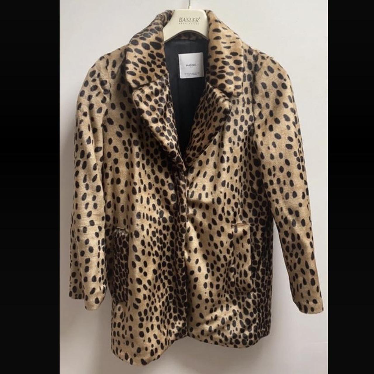 Mango Leopard Suit Coat. Super Glam suit jacket by... - Depop