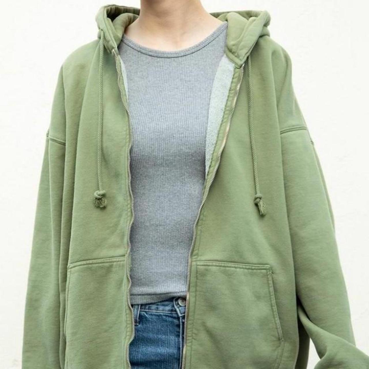 Brandy Melville Carla Hoodie Green - $45 New With Tags - From Ava