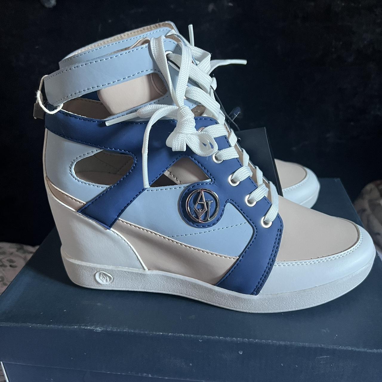 Armani best sale wedge trainers