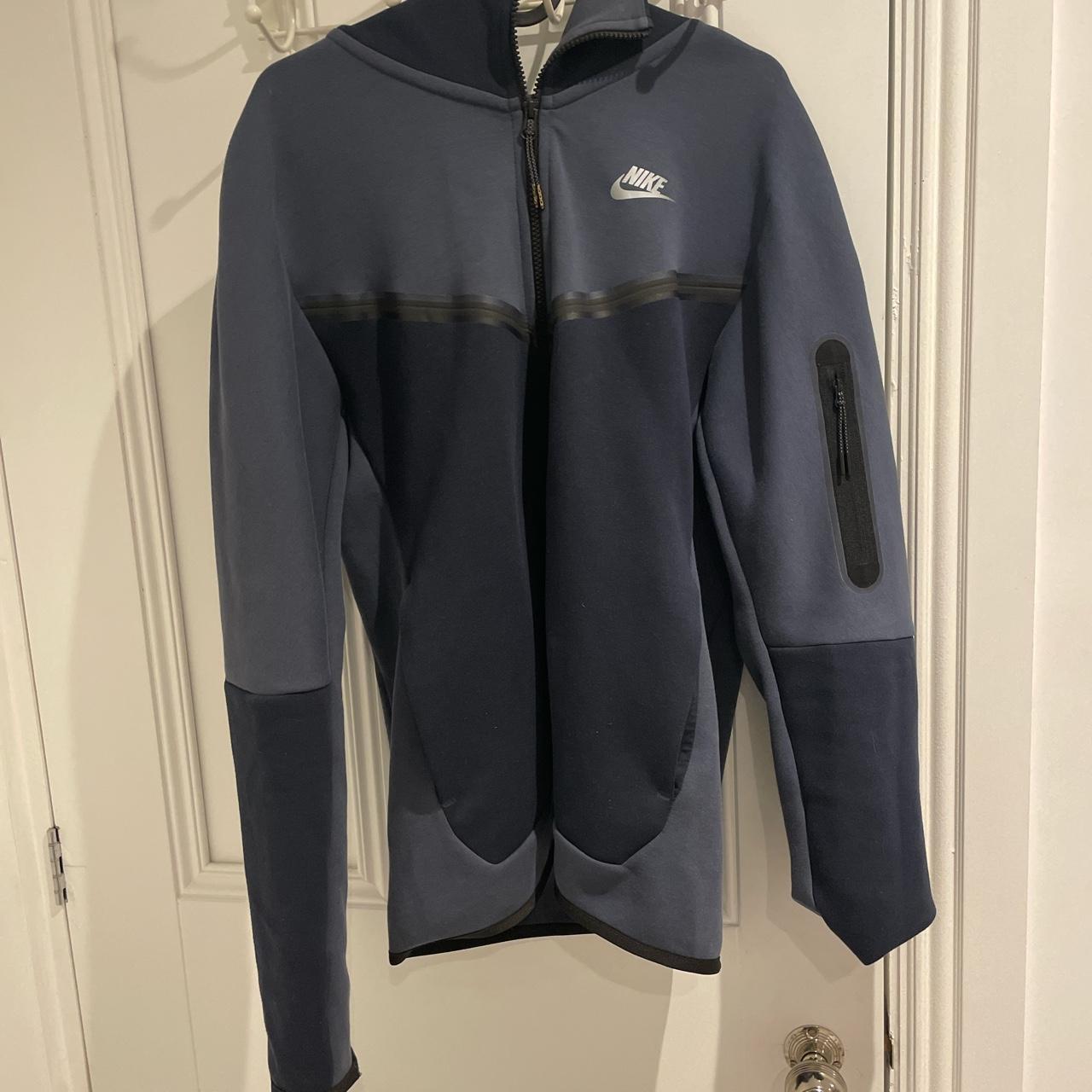 nike navy blue fleece jacket