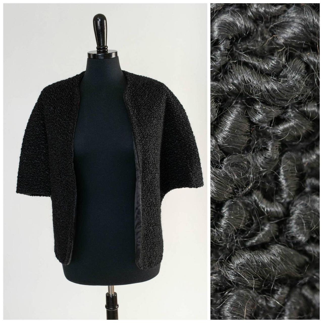 Vintage Woman's Black Poodle Coat deals