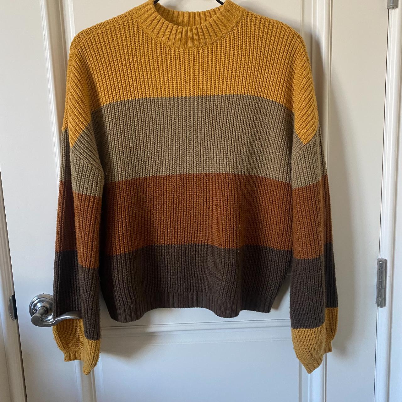 Brixton knit sweater. Hardly ever worn. Slight hole... - Depop