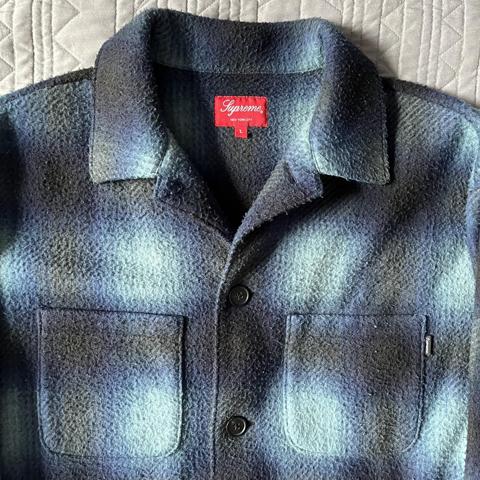 Supreme Shadow Plaid Fleece Shirt Brand New never... - Depop