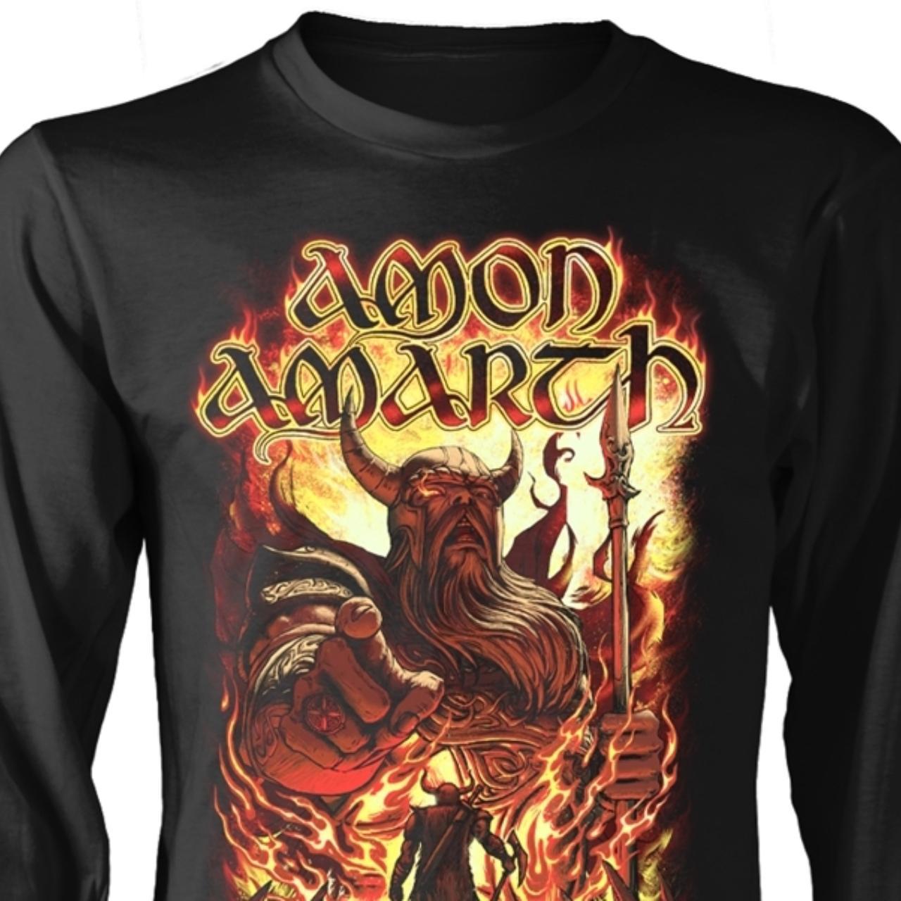 Amon Amarth Official Band Long Sleeved T Shirt Depop