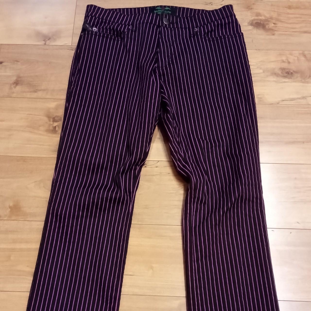 Tripp NYC Men's Black and Purple Jeans | Depop